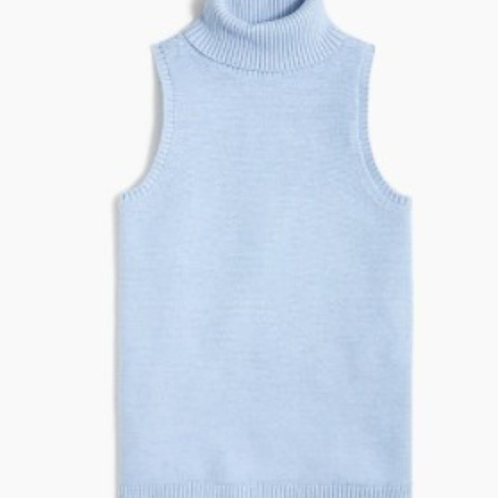 Sleeveless Turtleneck Sweater